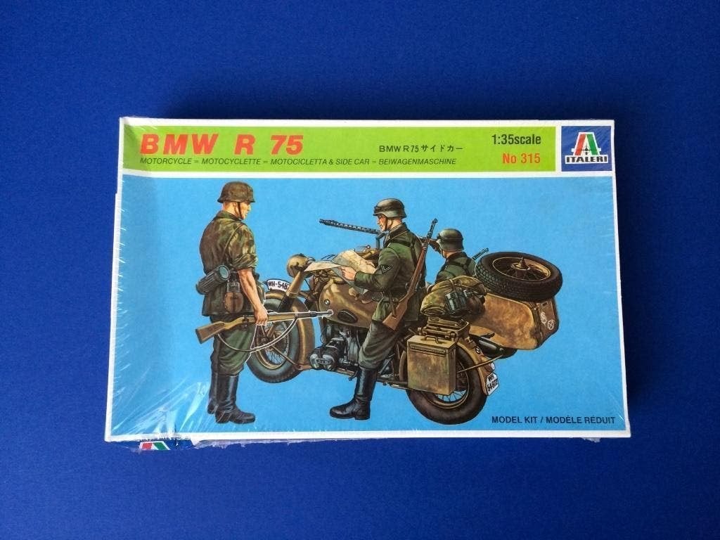 italeri	315	BMW R75 & Sidecar	1/35, Verzenden, 1:32 tot 1:50, Nieuw, Italeri