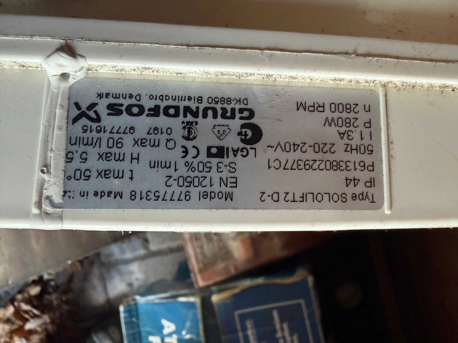 Grundfos SOLOLIFT2 D-2 Vuilwaterpomp, Ophalen, Gebruikt
