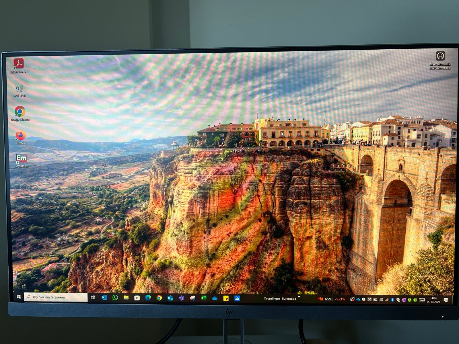 HP E273 Monitor - Zo goed als nieuw, IPS, In hoogte verstelbaar, Full HD, Ophalen of Verzenden