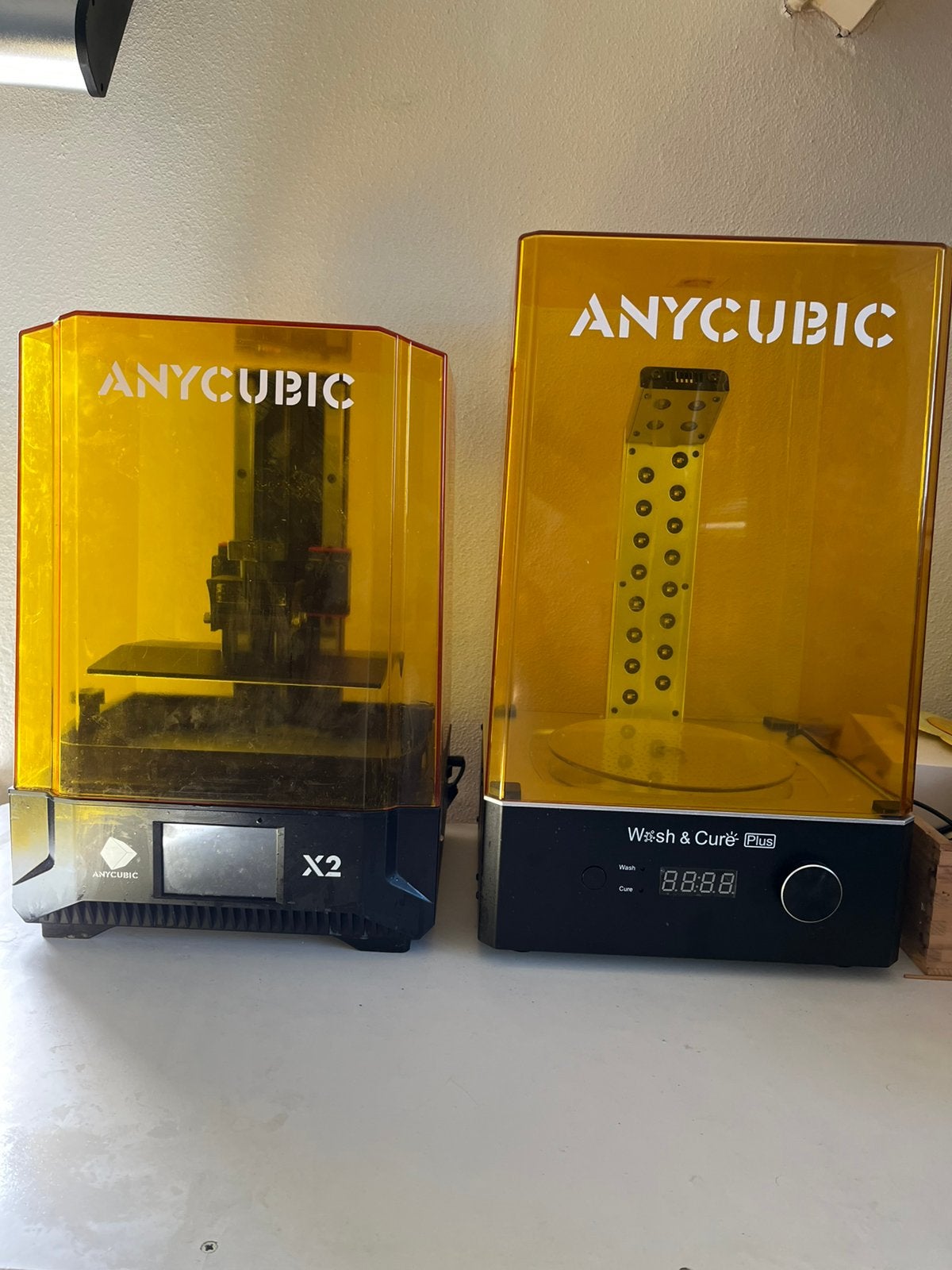 Anycubic Mono X2 en Anycubic Wash & Cure Plus, Computers en Software, Ophalen, Gebruikt, Resin/Hars