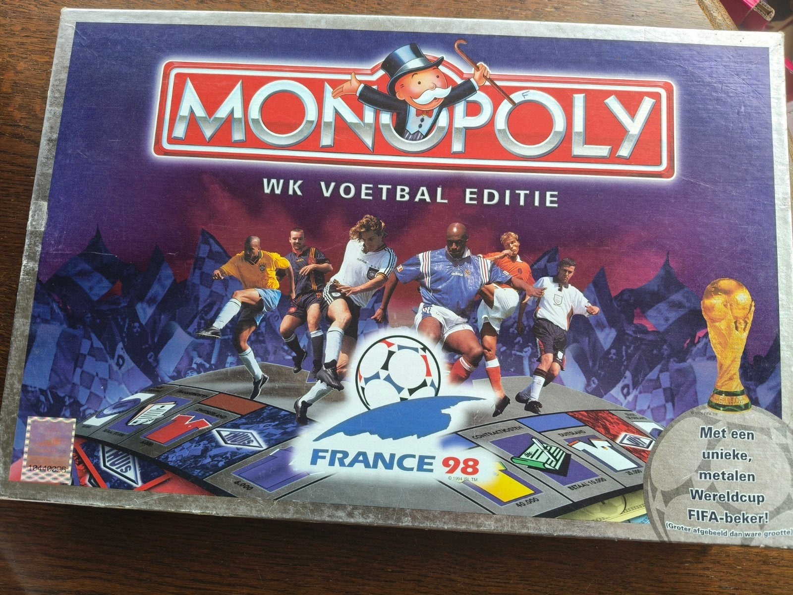 Monopoly WK Voetbal Editie France 98, Vijf spelers of meer, Ophalen of Verzenden, Gebruikt, Parker Brothers