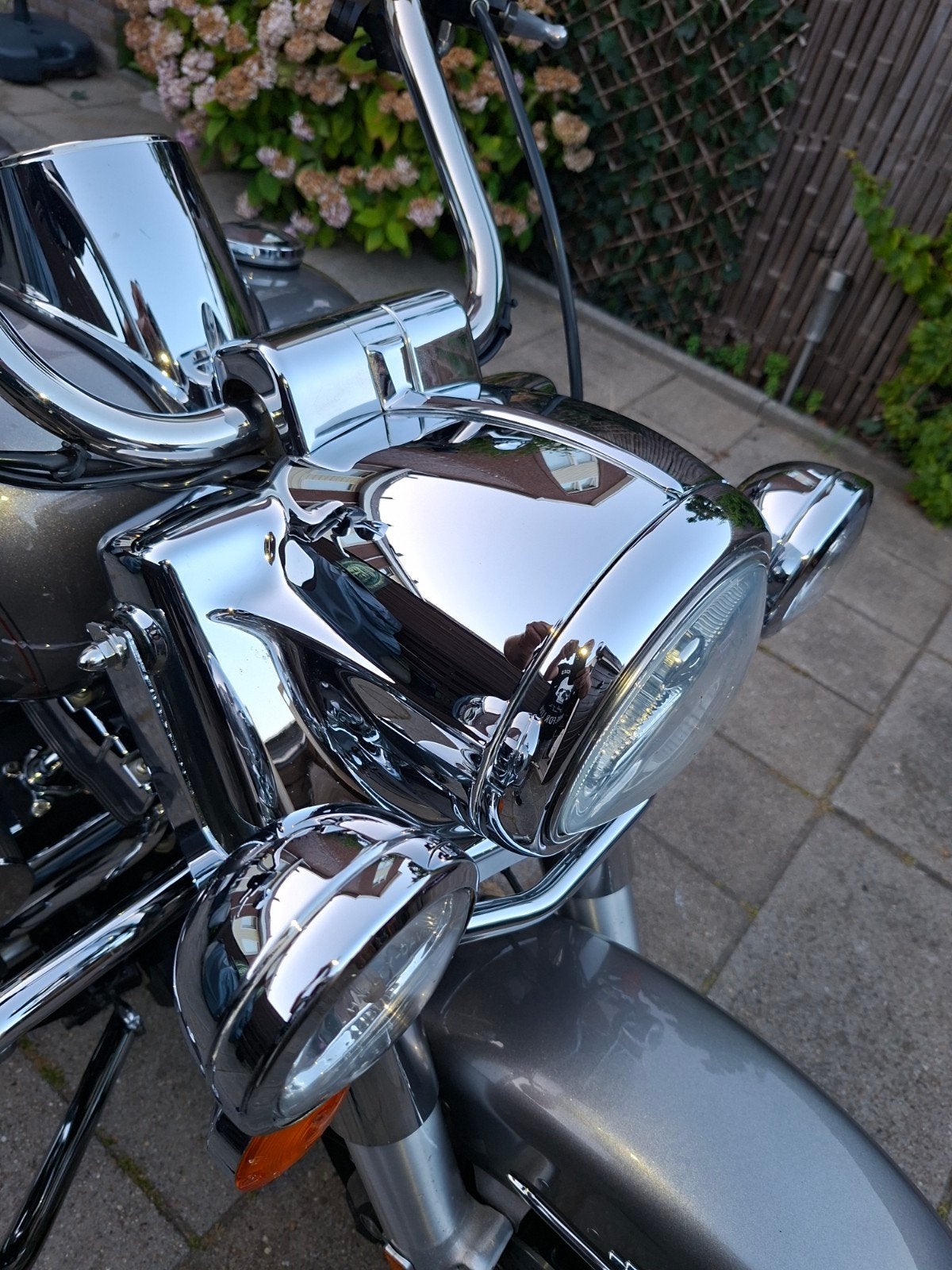 Harley davidson passing lamp randen chroom origineel, Ophalen, Gebruikt