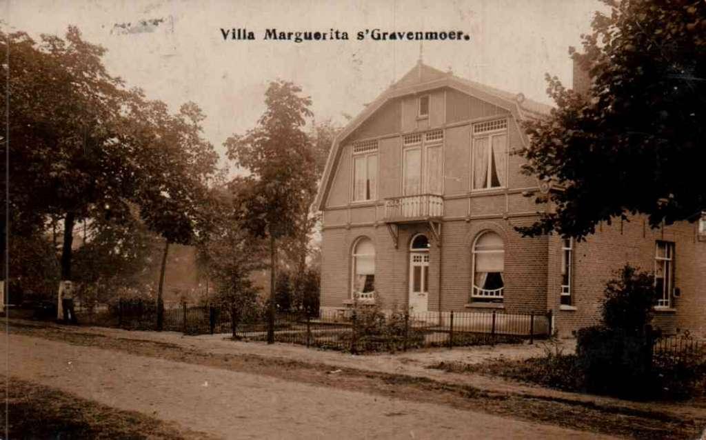 's Gravenmoer  Villa Marguerita fotokaart, Verzenden, Voor 1920, Gelopen, Noord-Brabant