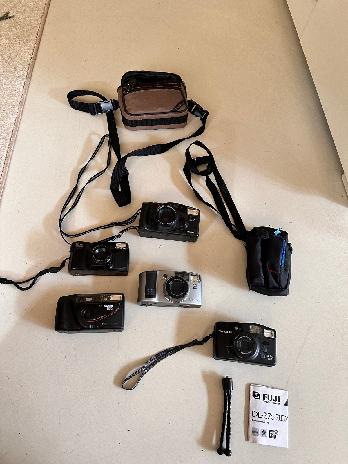 5 Vintage Analoge 35mm Compactcamera's Jaren '80/'90 + Extra, Ophalen of Verzenden, Gebruikt, Compact, Overige Merken