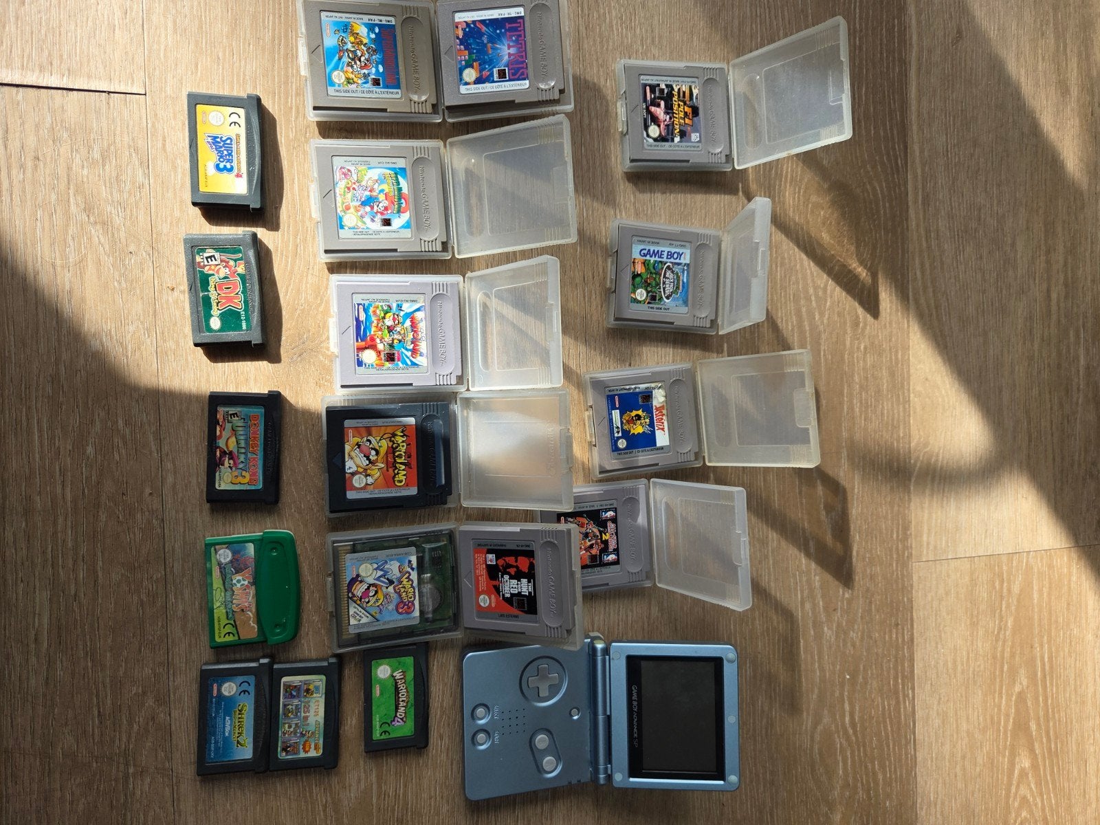 Gameboy Advance SP met alle noemswaardige games, Spelcomputers en Games, Ophalen of Verzenden