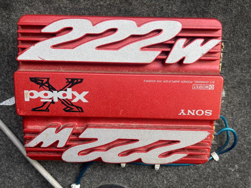 Sony xplod versterker incl. subwoofer, Ophalen of Verzenden, Gebruikt