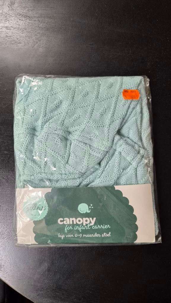 Jollein Zonnekap voor autostoel - Blauw, Autogordel, Nieuw, 0 t/m 13 kg, Ophalen