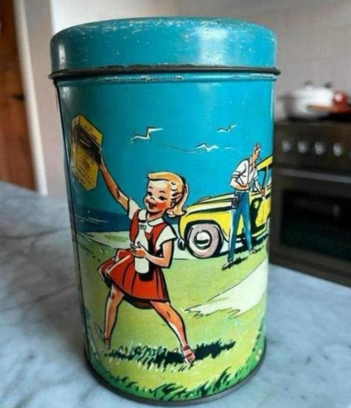 Brinta Blik vintage, Ophalen of Verzenden, Zo goed als nieuw, Overige