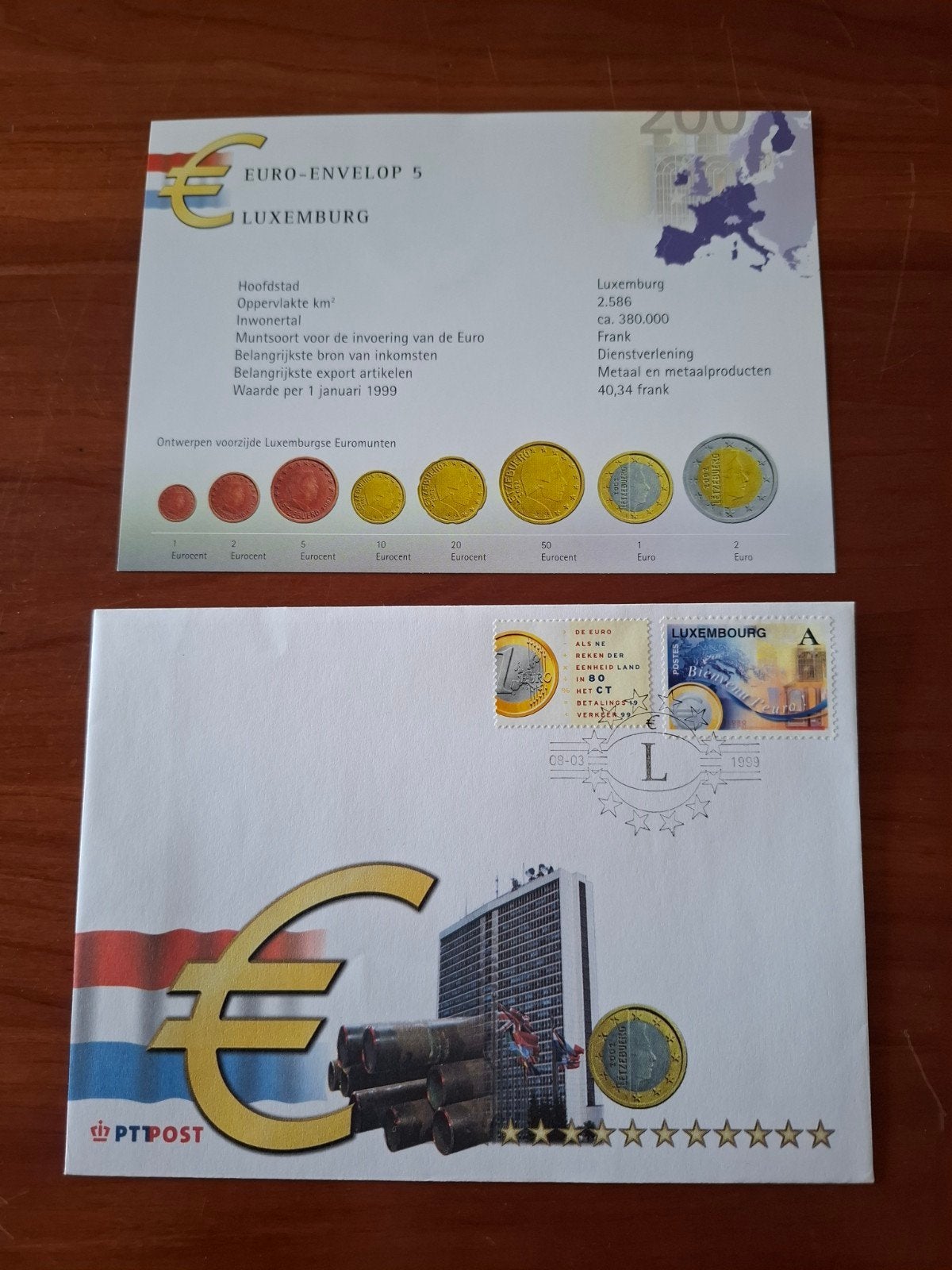 Complete set van 12 PTT Post Euro Enveloppen, Ophalen of Verzenden, Onbeschreven, Nederland
