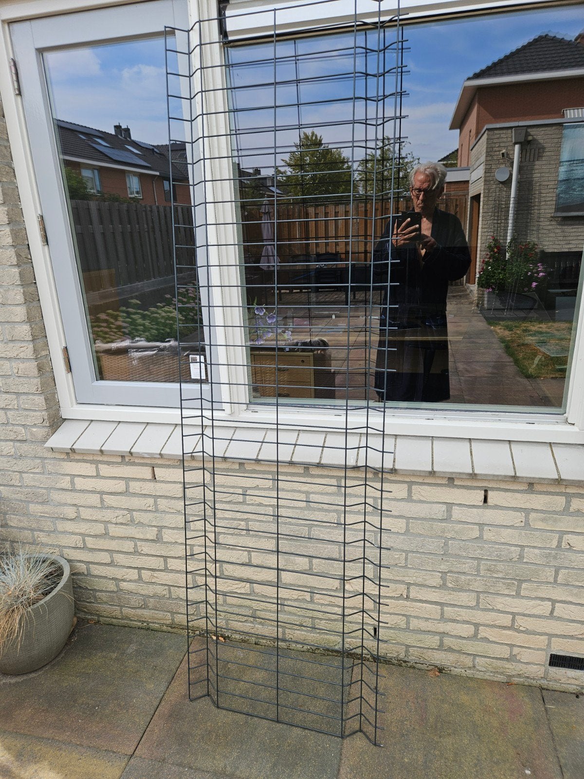 Hekken met bevestiging - 1x 100cm, 3x 63cm, Tuin en Terras, Tuinhekken en Hekwerk, Ophalen, Gebruikt, IJzer, Tuinhek