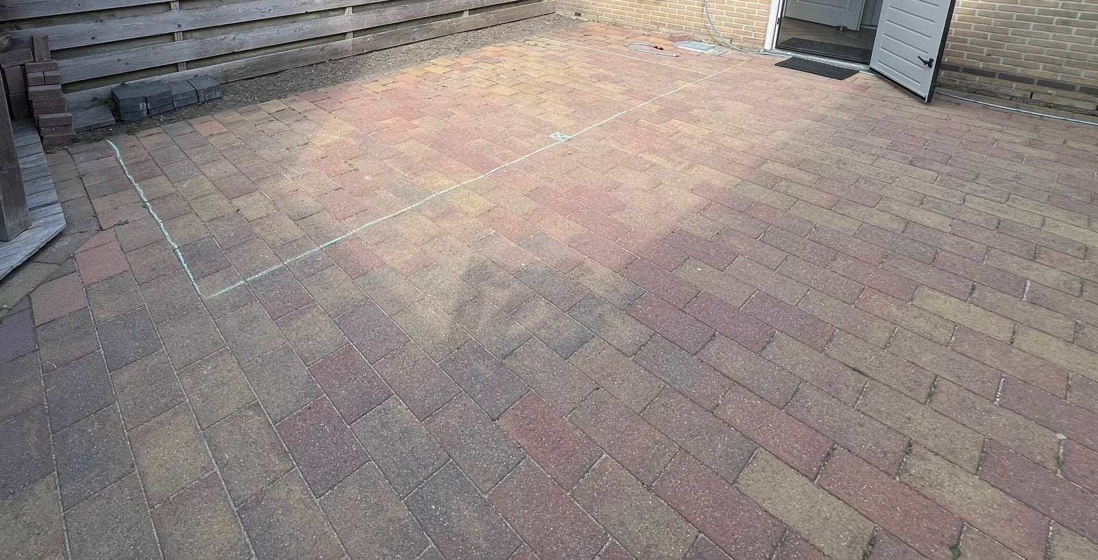 Ca 340 betontegels 30x20x6 - GRATIS AFHALEN, Ophalen, Gebruikt, 10 m² of meer, Beton