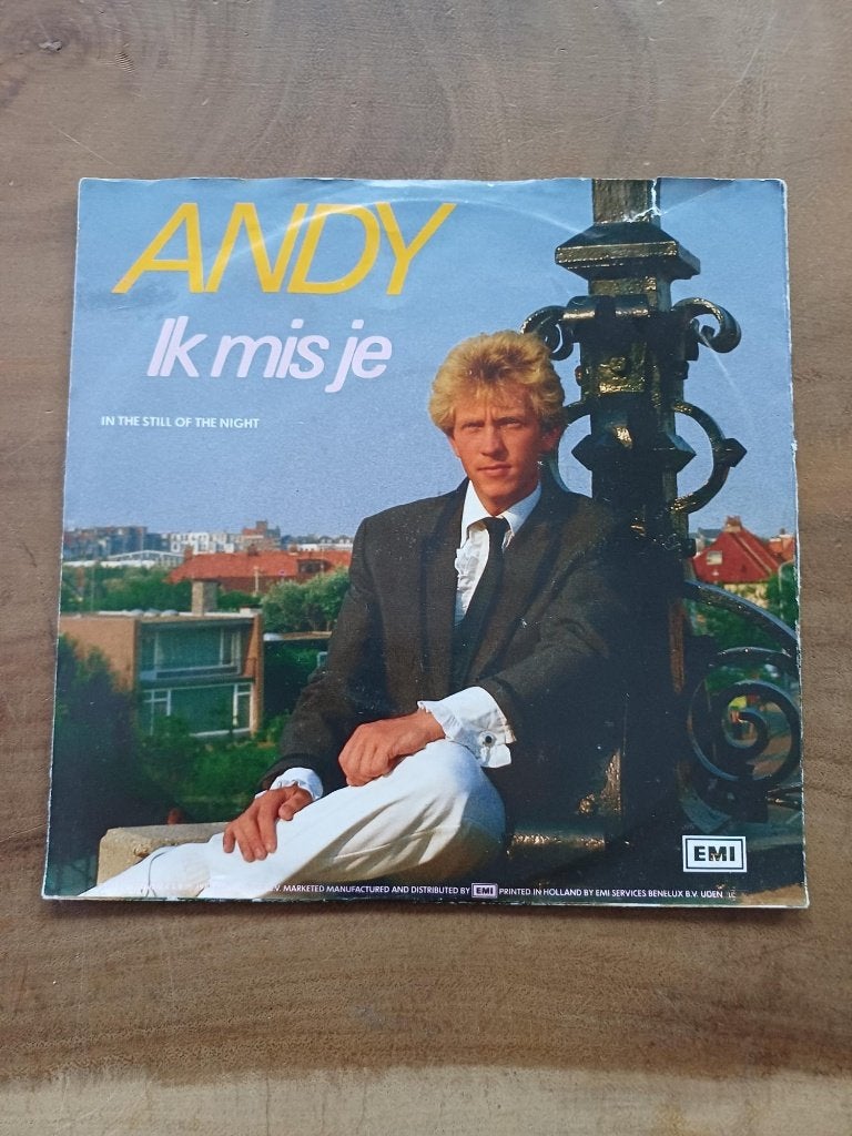 Andy - Ik Mis Je - Single - Vinyl, Ophalen of Verzenden, Gebruikt, Nederlandstalig