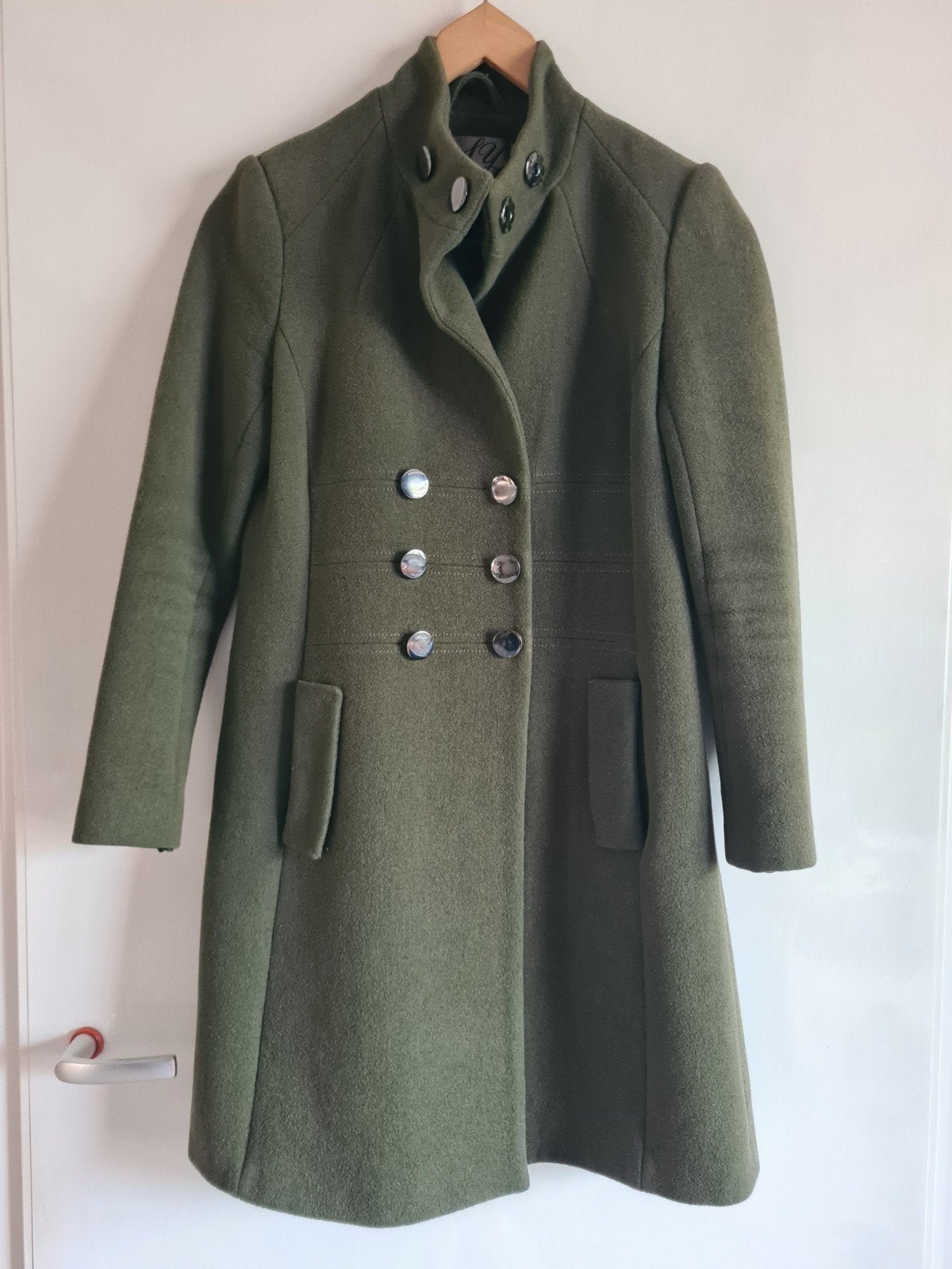 Winterjas groen met sjaal S 36 steps, Ophalen of Verzenden, Gedragen, Maat 36 (S), Groen
