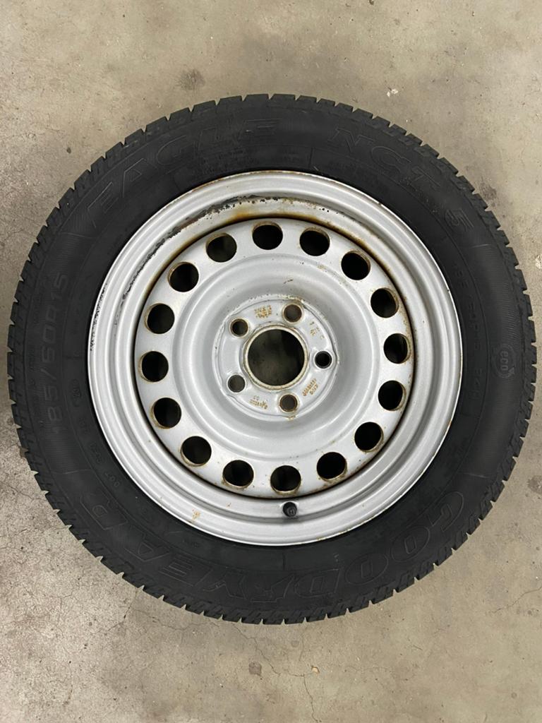 Aanhangwagen stalen reservewiel met 186/60R15 84H Good Year, Ophalen of Verzenden, Gebruikt