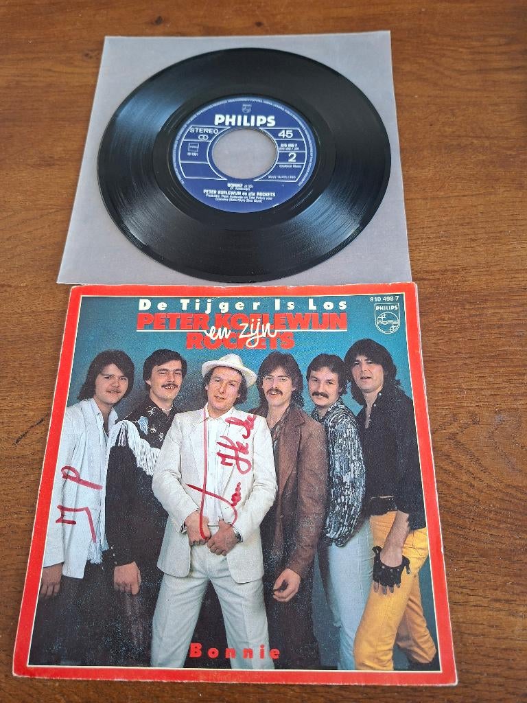 Peter koelewijn & Rockets ,bonnie, Cd's en Dvd's, Vinyl Singles, 7 inch, Ophalen of Verzenden, Zo goed als nieuw, Nederlandstalig
