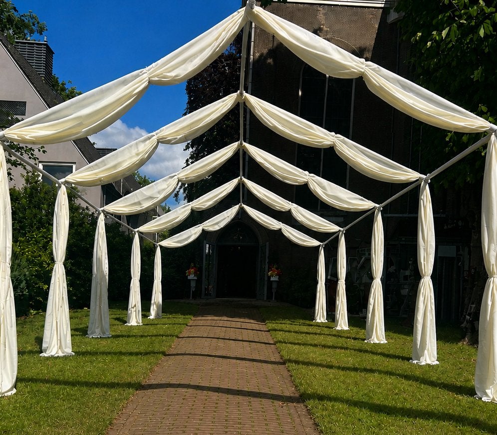 Partytent 5x10m PVC | GRIZZLY, Tuin en Terras, Partytenten, Ophalen, Partytent, Zo goed als nieuw, 4 tot 6 meter