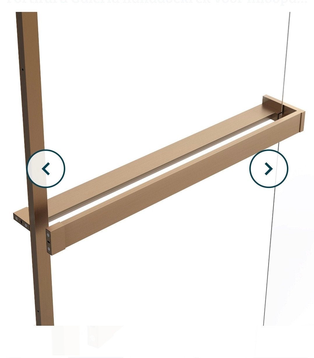 douchewand rek CHROOM 140cm Nieuw, Ophalen, Overige kleuren, Overige merken, Overige typen