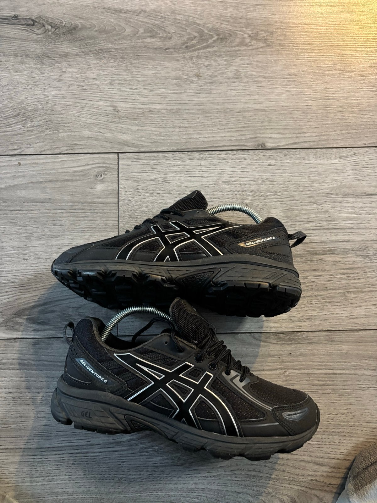 Asics Gel-Venture 6 Hardloopschoenen Zwart, Ophalen of Verzenden, Gedragen, Zwart, Sportschoenen
