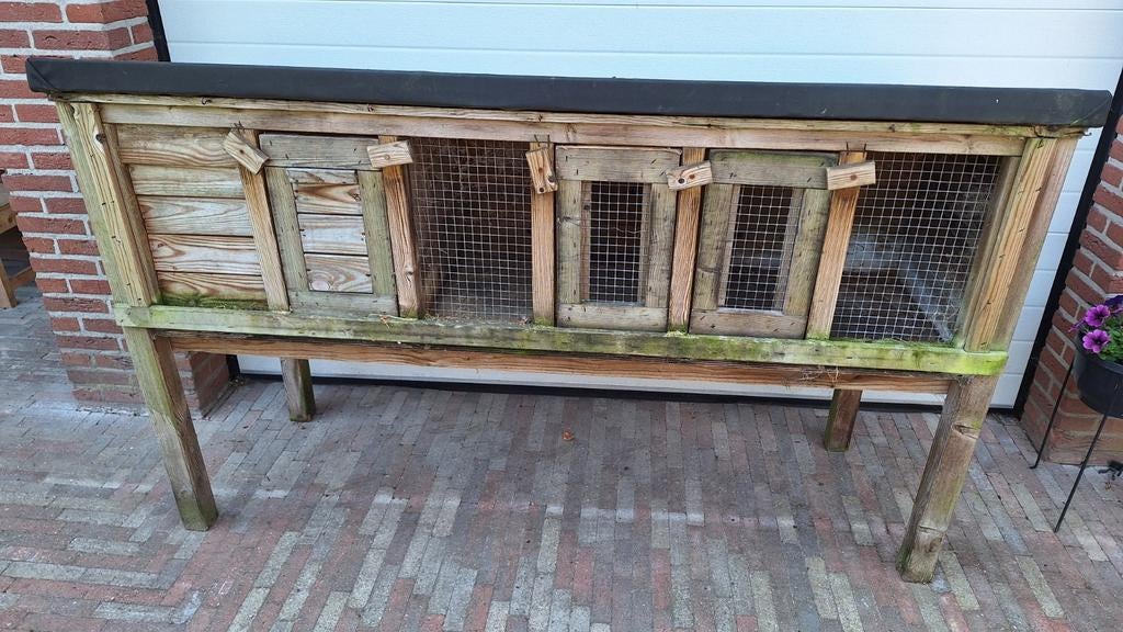 Konijnenhok voor 3 konijnen (in goede staat), Ophalen of Verzenden