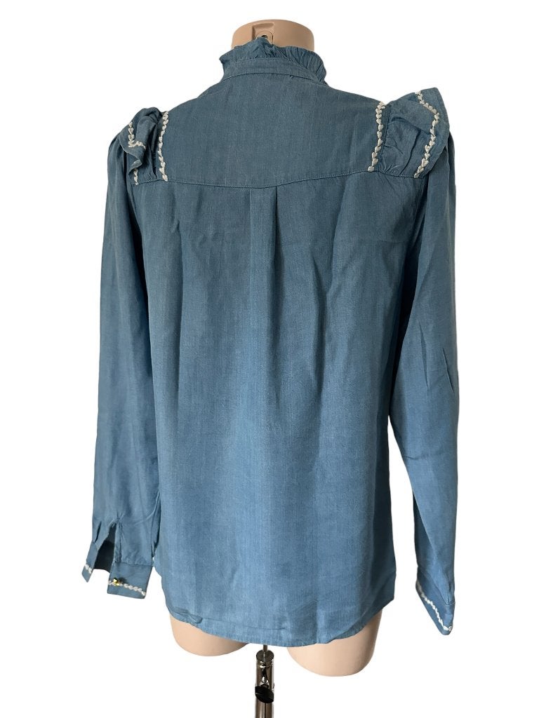 Fabienne Chapot blouse, Blauw, Ophalen of Verzenden, Zo goed als nieuw