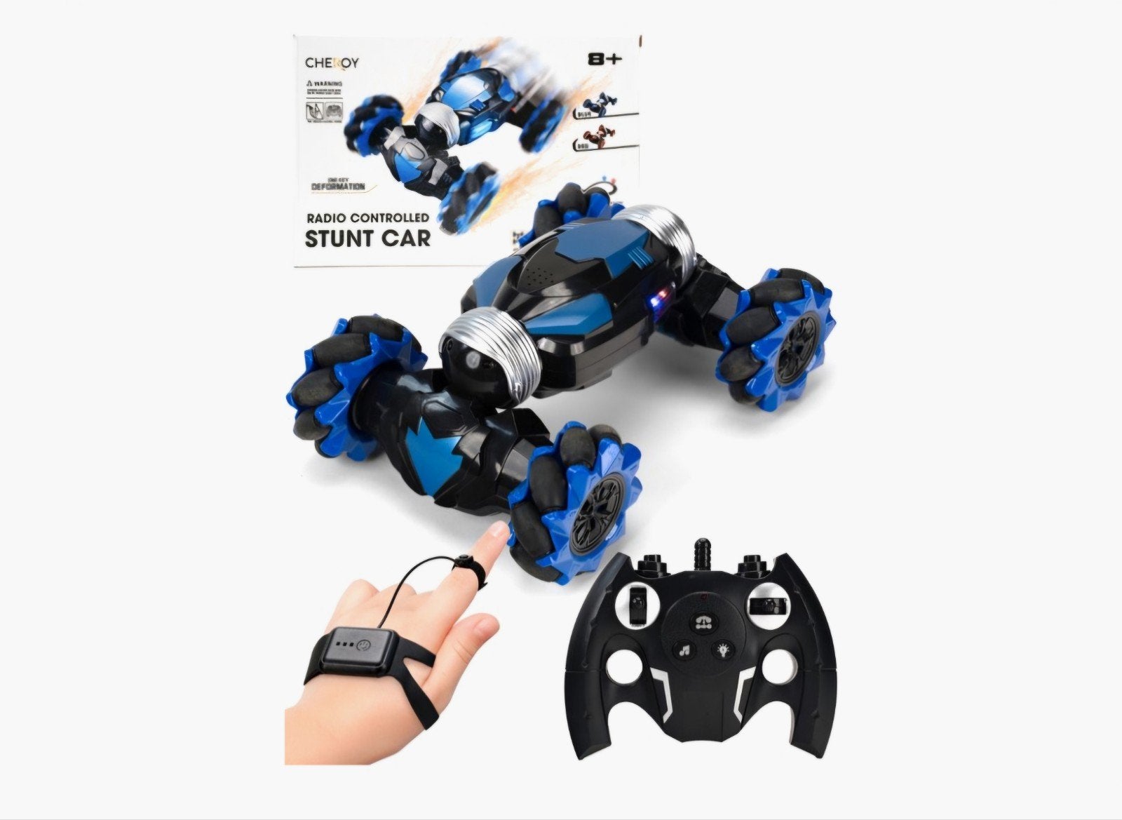 Chéroy RC Stunt Car - Afstandsbestuurbare Stuntauto, Elektro, Auto offroad, Nieuw, Ophalen of Verzenden