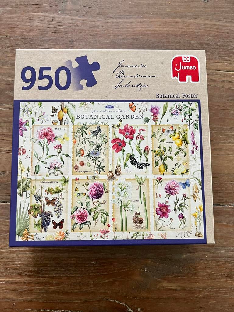 Jumbo Legpuzzel Janneke Brinkman Botanical Garden 950 stukje, Ophalen, 500 t/m 1500 stukjes, Zo goed als nieuw, Legpuzzel