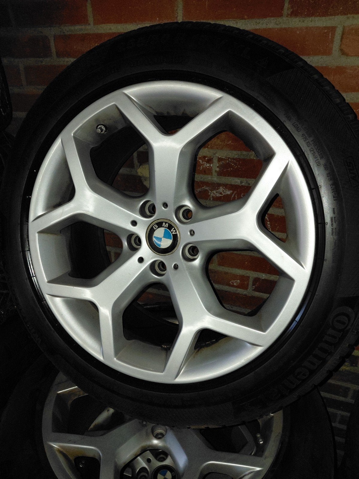 Bmw X5 winterbanden op velgen 19 inch Continental, Auto-onderdelen, Gebruikt, 255 mm, Velg(en), Winterbanden