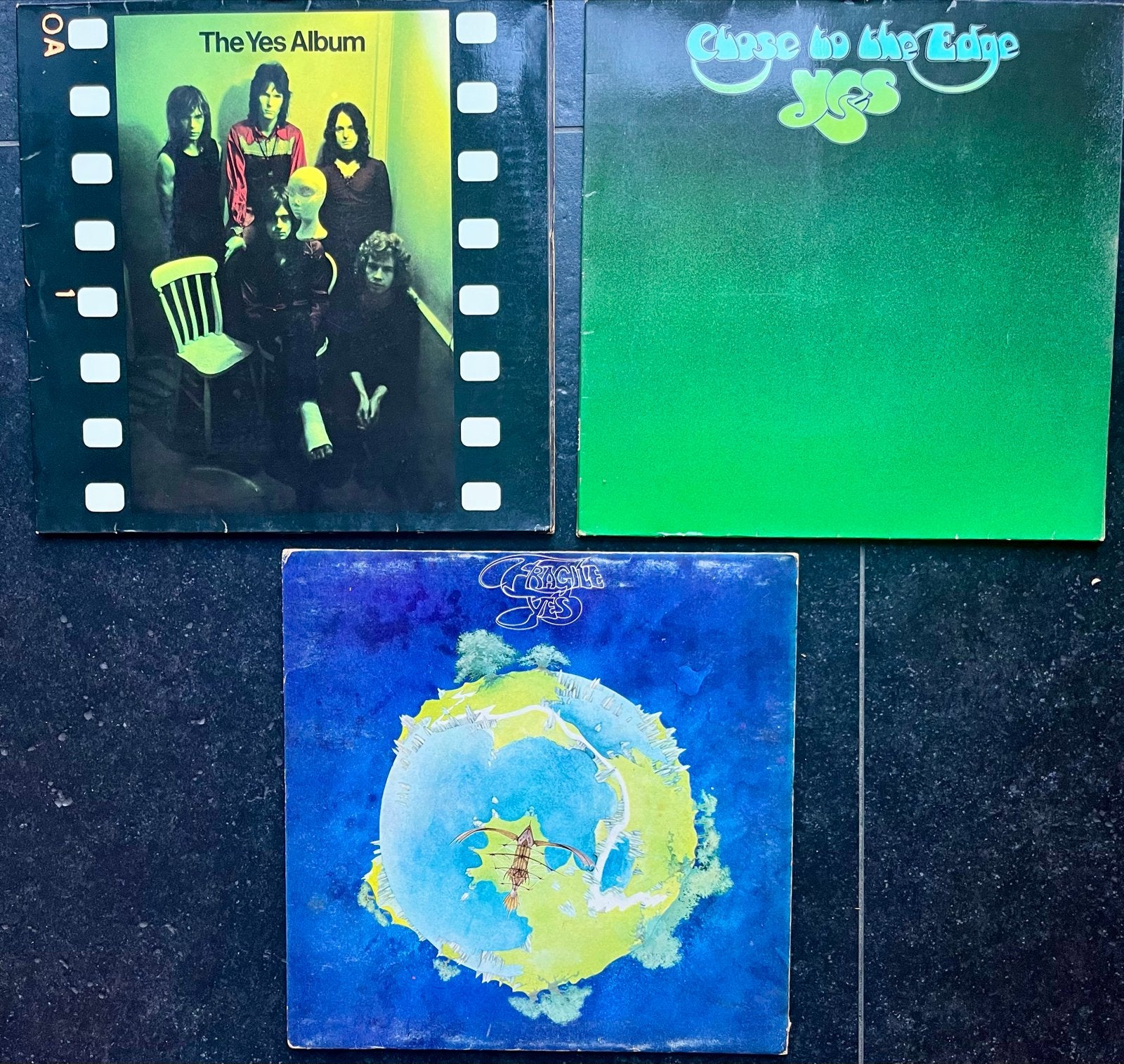 Yes LP's: The Yes Album, Close to the Edge, Fragile, LP, Rock, Gebruikt, Ophalen of Verzenden