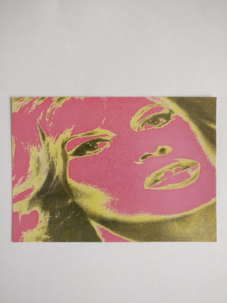 ansichtkaart BRIGITTE BARDOT B.B. BB VINTAGE ANDY WARHOL, Verzenden, 1940 tot 1960, Ongelopen, Sterren en Beroemdheden
