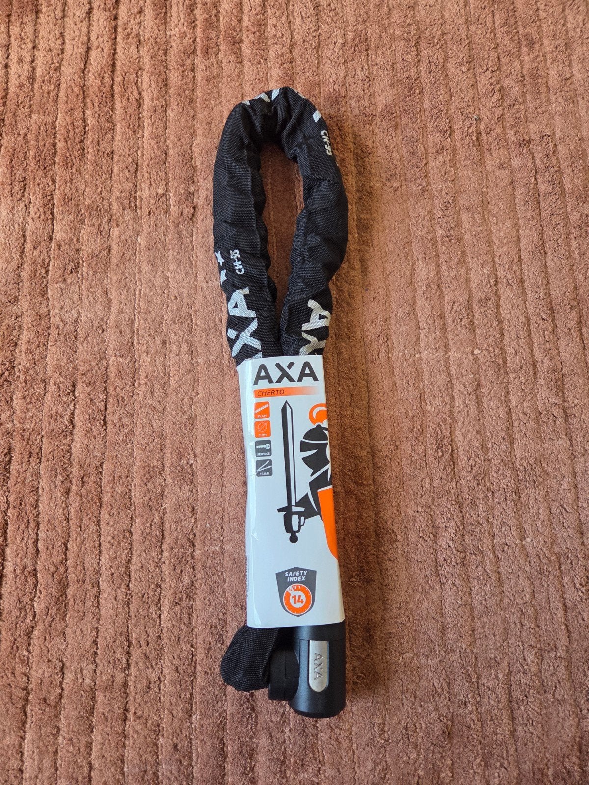 Axa Cherto Kettingslot 95cm - Nieuw met 2 sleutels, Fietsen en Brommers, Fietsaccessoires | Fietsenrekken, Ophalen
