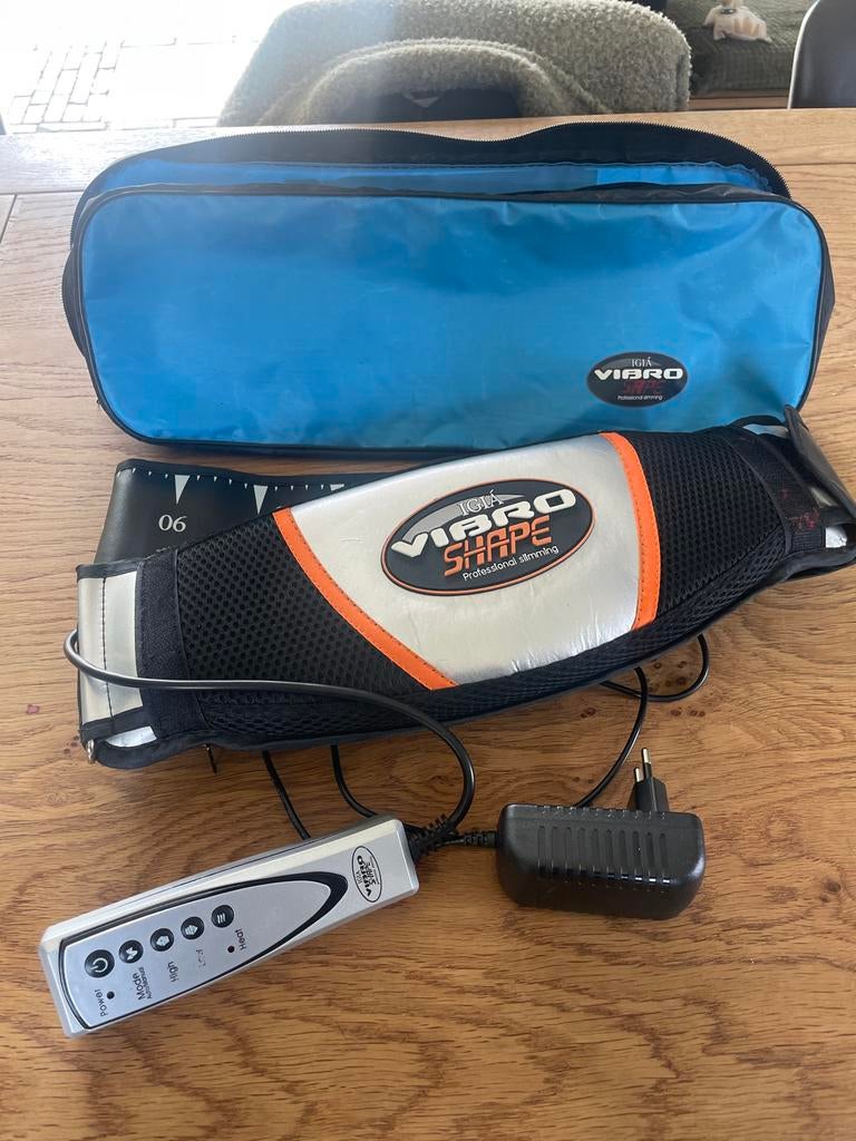 Vibro Shape Afslankband met Draagtas en Afstandsbediening, Ophalen of Verzenden, Gebruikt, Buik, Overige typen