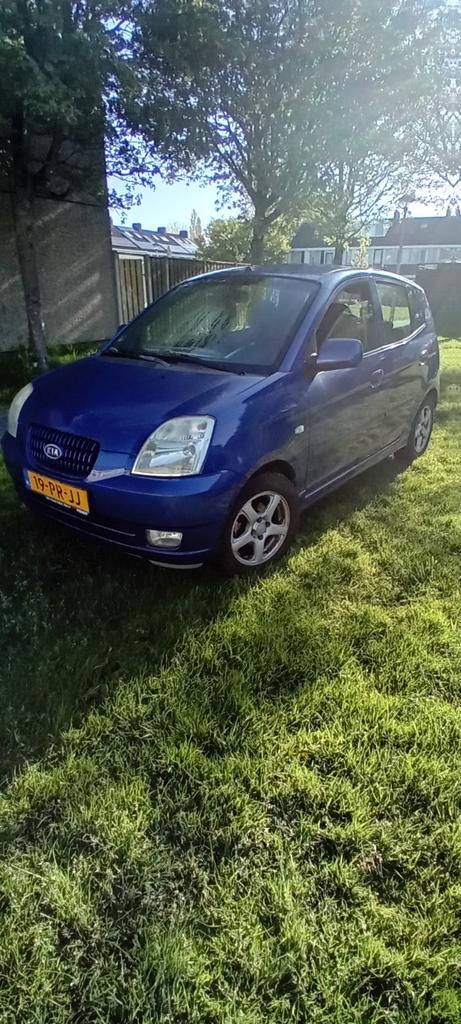 Kia Picanto 1.0 2005 Blauw., Auto's, Voorwielaandrijving, 836 kg, 31 €/maand, 4 cilinders