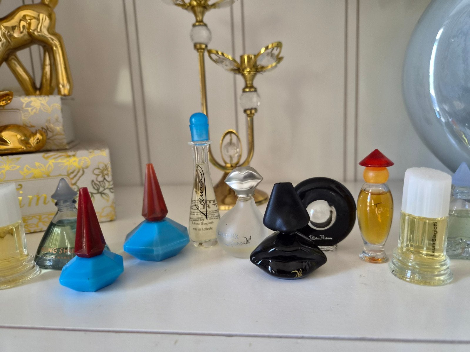 15x Vintage Miniatuur Parfumflesjes - Vol & Leeg, Ophalen of Verzenden, Gebruikt