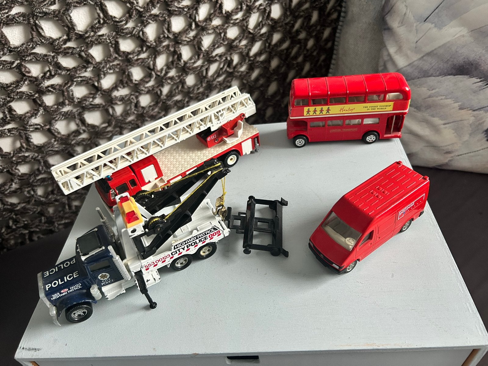 Siku en Matchbox speelgoedauto's - Brandweer, Politie, Bus,, Ophalen of Verzenden, Gebruikt