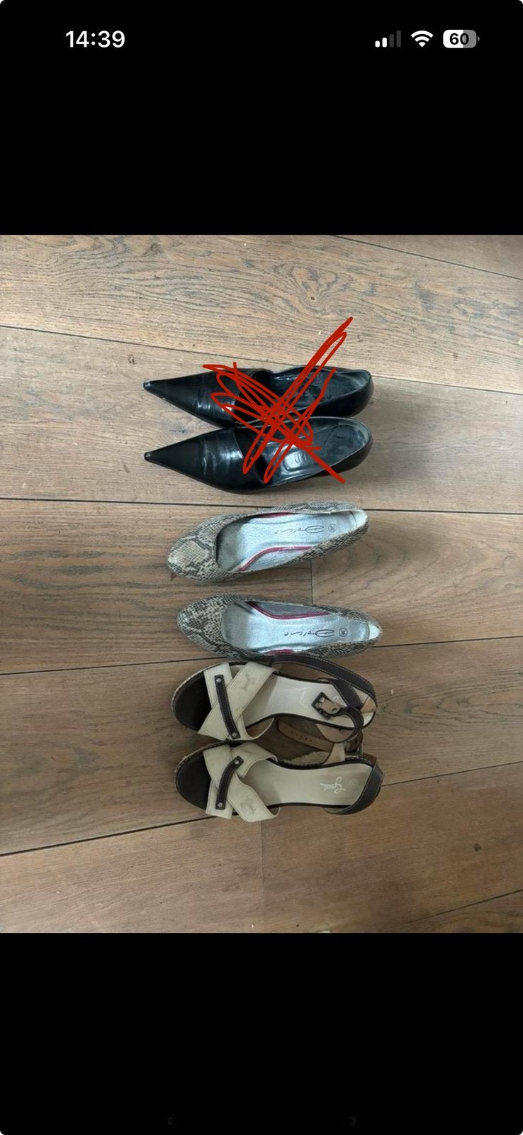 Pump slangenprint en sandalen sleehak Maat 38, Kleding | Dames, Schoenen, Ophalen of Verzenden