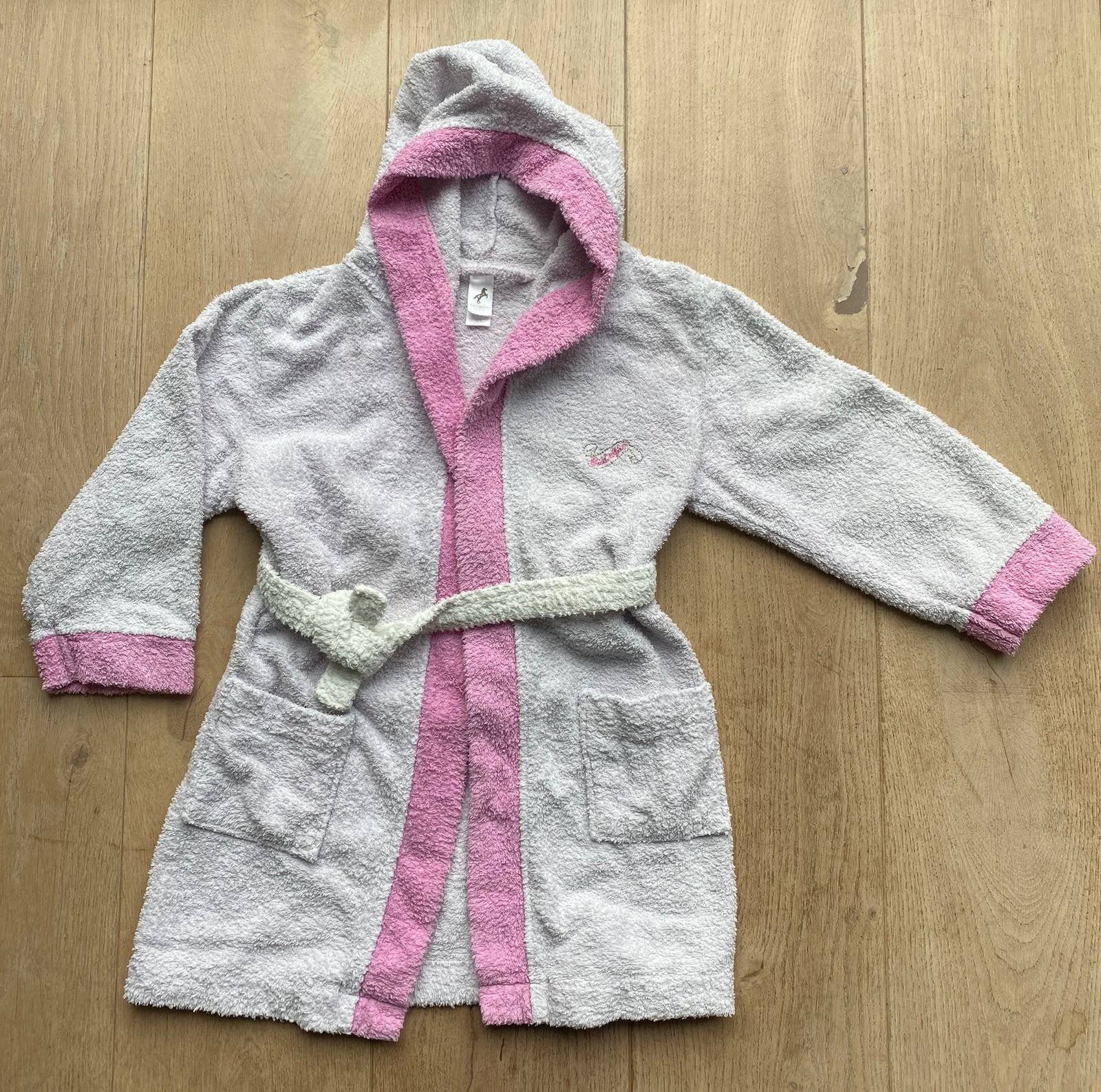 Zachtroze badjas van badstof, maat 116/122, Palomino, Kinderen en Baby's, Kinderkleding | Maat 116, Ophalen of Verzenden, Zo goed als nieuw