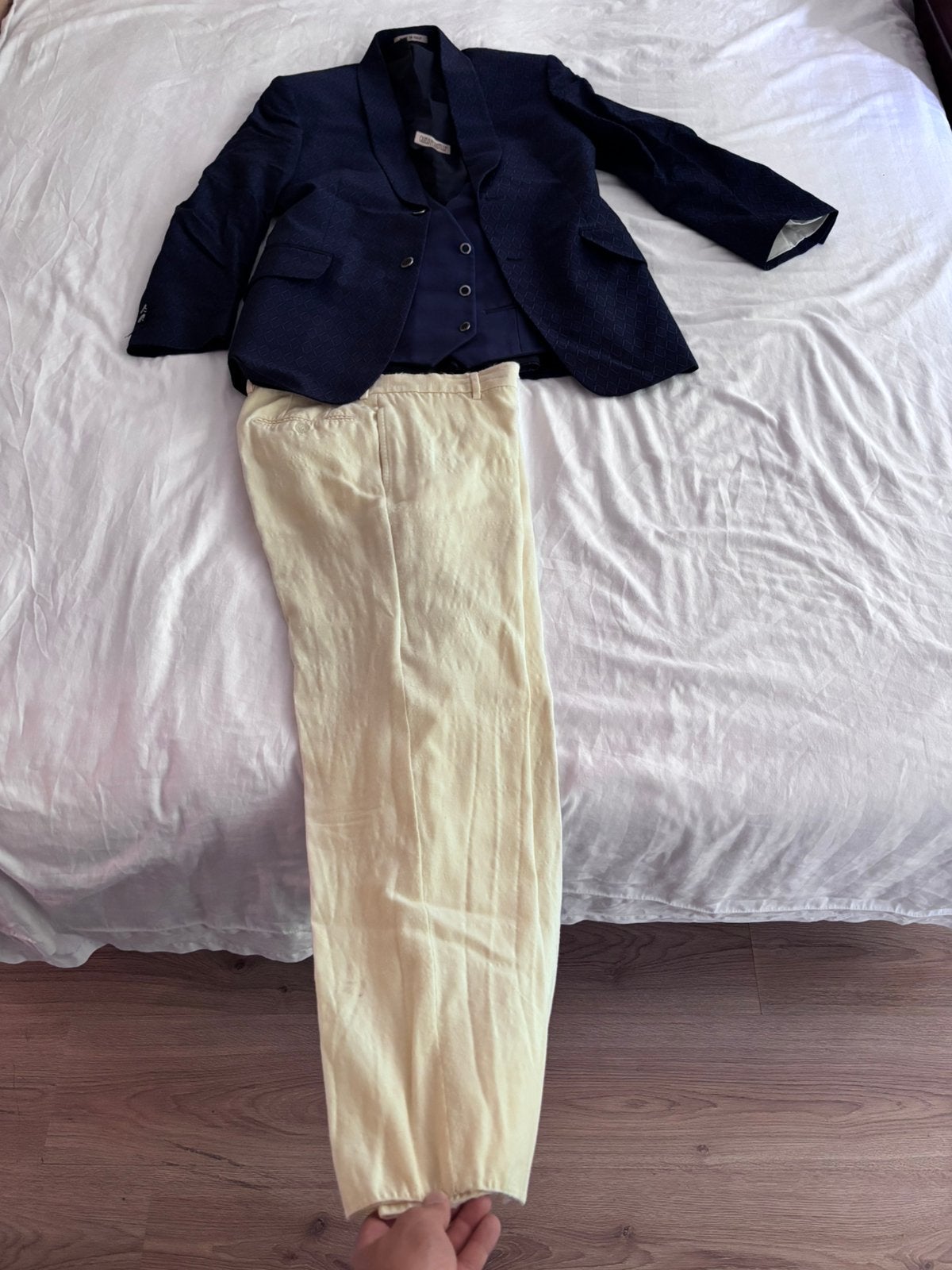 Carlo Pignatelli heren 3-delig pak (medium), Ophalen, Gedragen, Maat 48/50 (M), Blauw