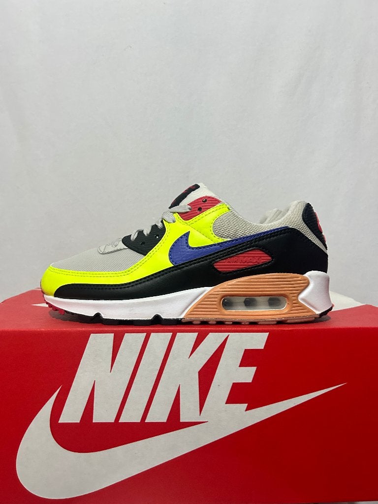 NIEUW! Maat 37,5 - Nike Air Max 90 Black Volt Ultramarine