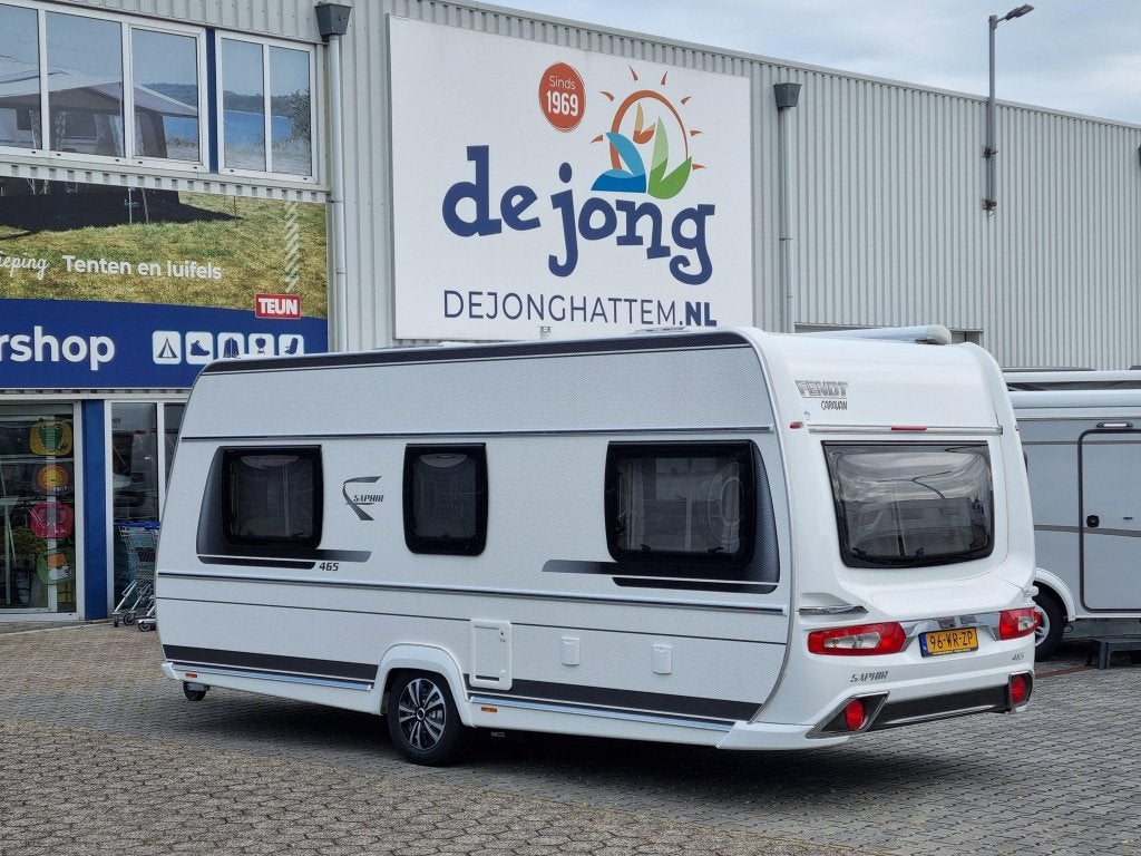 Fendt Saphir 465 TG Enkele bedden - Mover, Caravans en Kamperen, Caravans, Standaardzit, Schokbreker, Bedrijf, Fendt