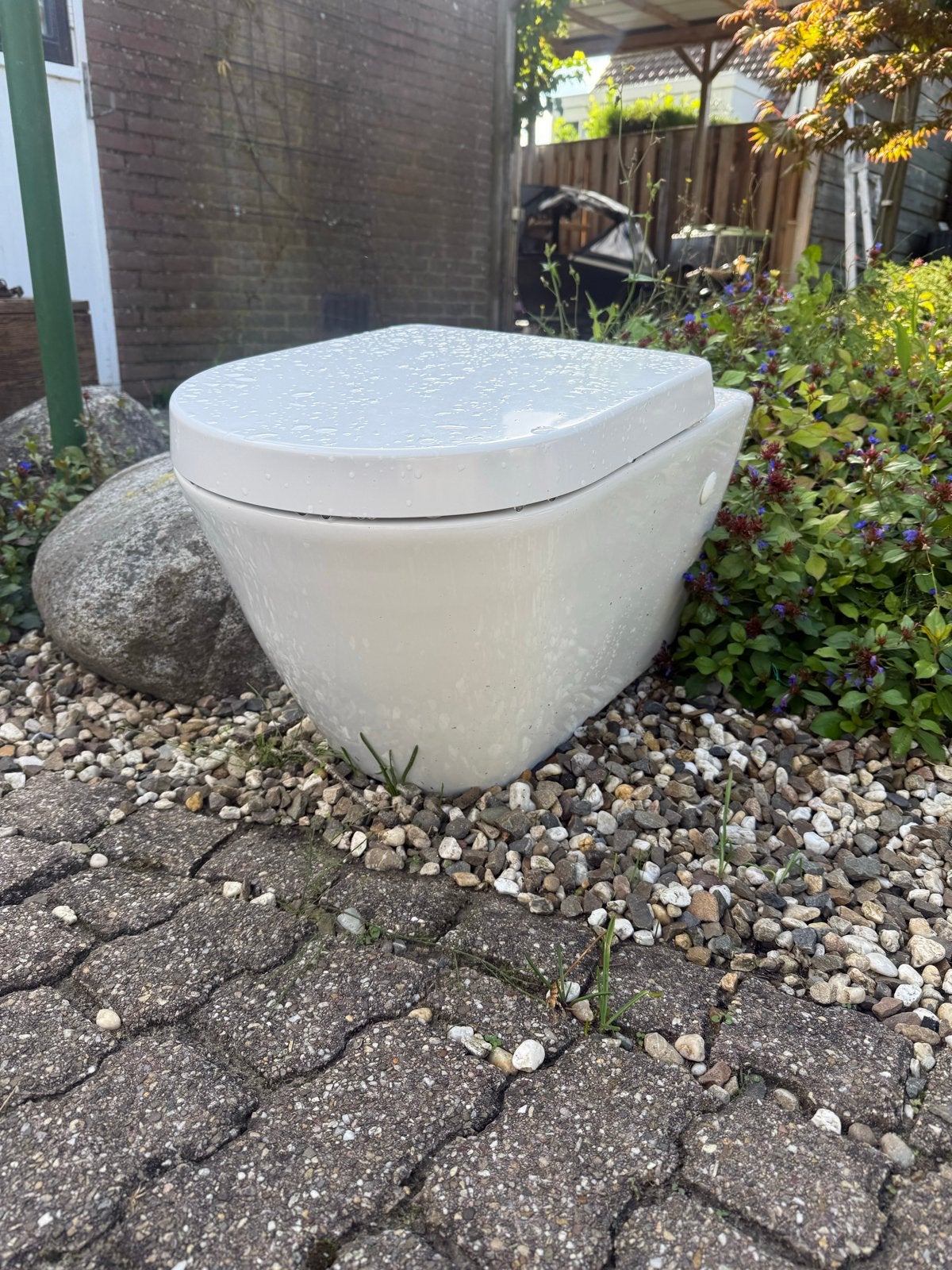 RAK toiletpot met zitting, Ophalen, Zo goed als nieuw, Toilet