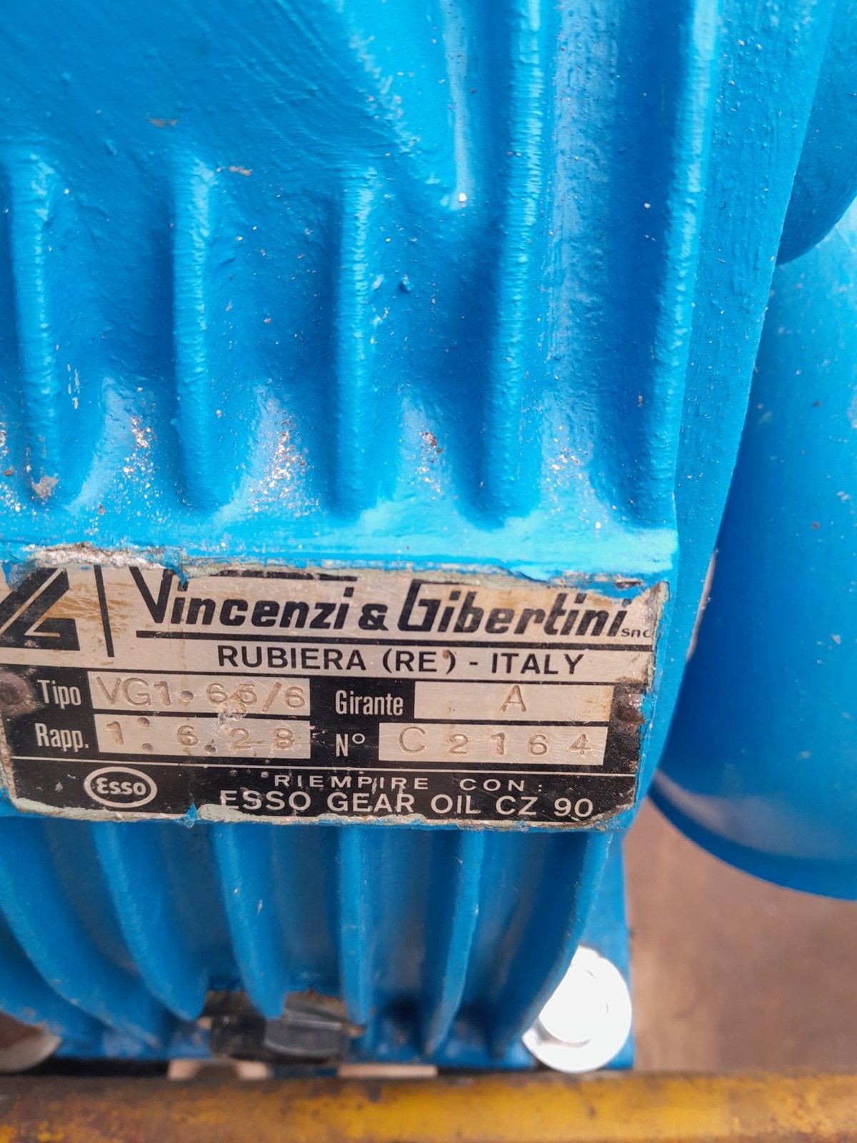 Vincenzi & Gibertini VG1.66/8 Pomp met Reductiekast, Ophalen, Gebruikt