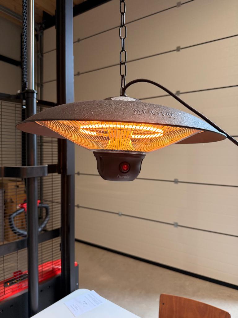 Nieuwe hangende terrasverwarmer / samplemodel, Tuin en Terras, Terrasverwarmers, Nieuw, Elektrisch, Ophalen of Verzenden