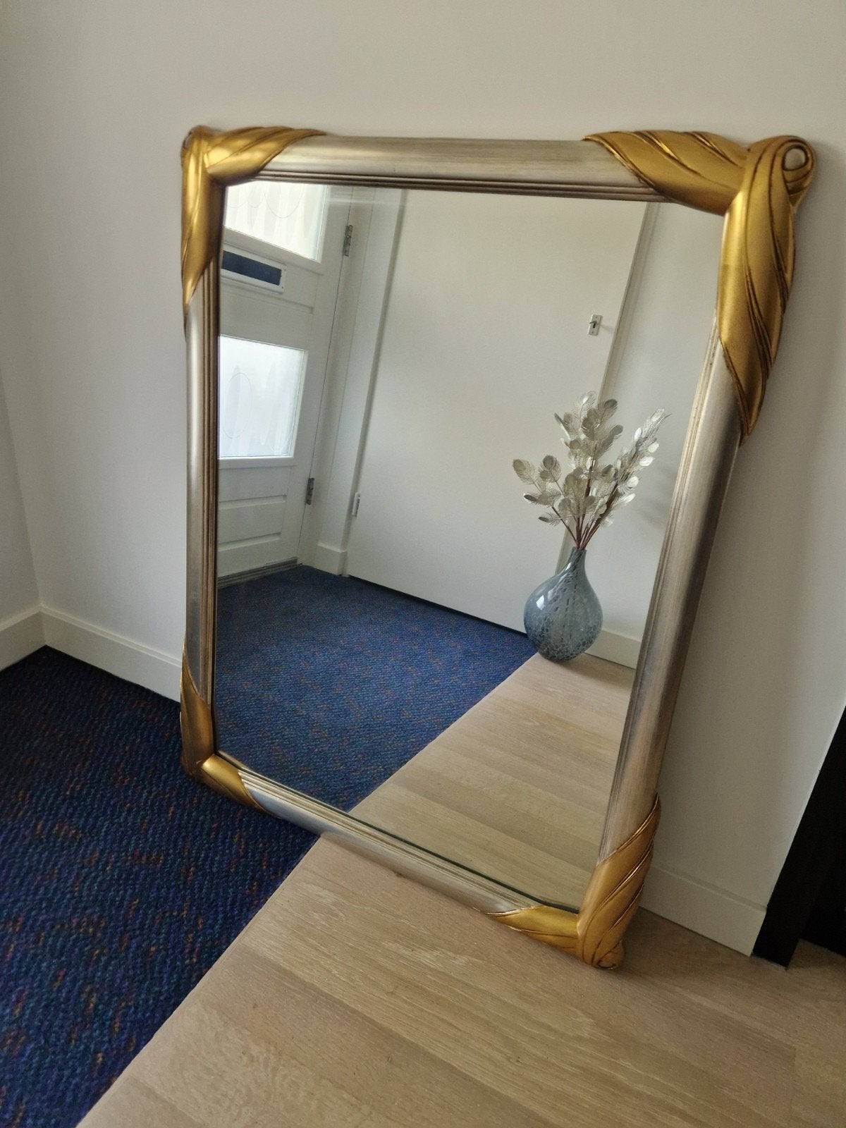 Grote Deknudt spiegel Art Deco stijl 70's, Ophalen, Zo goed als nieuw, Rechthoekig