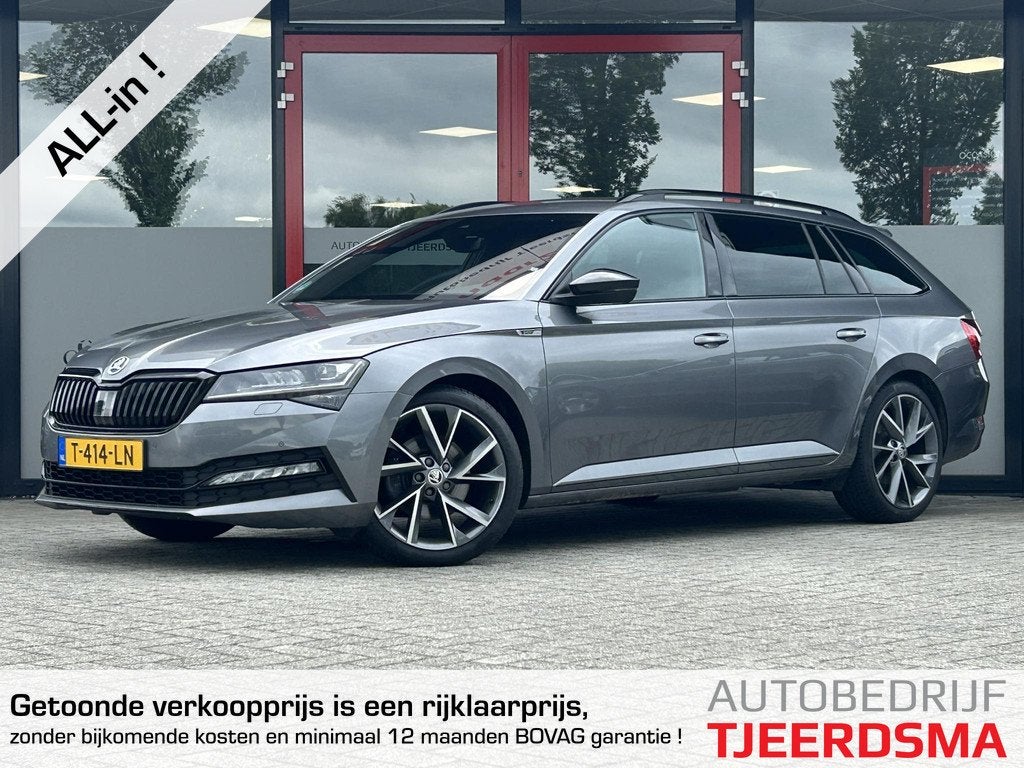 Skoda Superb Combi 1.5 TSI ACT Sportline Business | Trekhaak, Auto's, Skoda, 12 maanden, 4 cilinders, Alcantara, Origineel Nederlands
