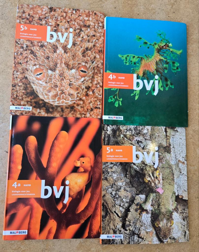 Biologie voor jou HAVO 4 & 5 leeropdrachtenboeken (set), Boeken, Gelezen, Diverse auteurs (zie foto's), Biologie, HAVO
