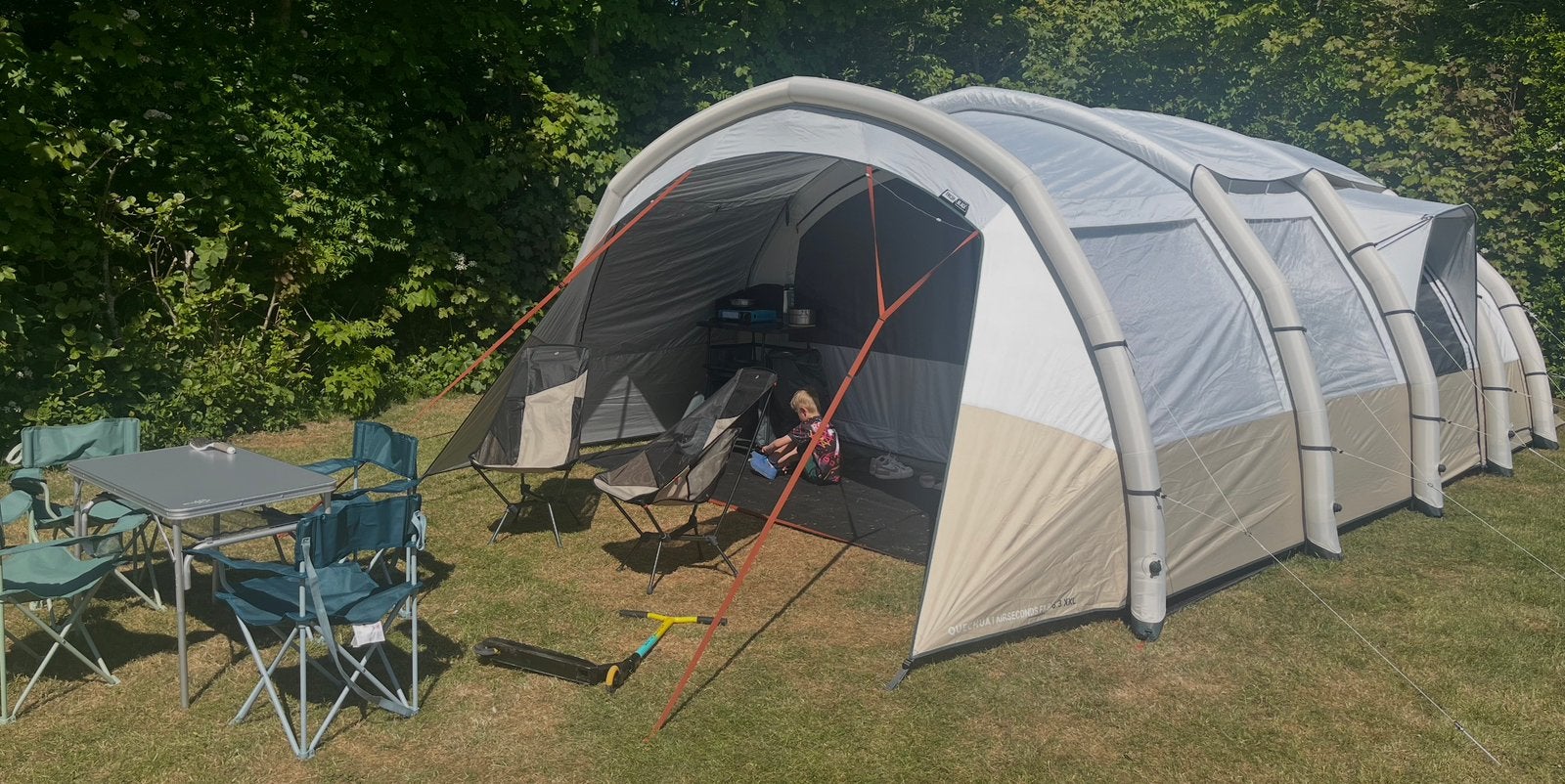 TENT Quechua Air Seconds 6.3 XXL Fresh & Black - ZGAN, Caravans en Kamperen, Tenten, Ophalen, Zo goed als nieuw