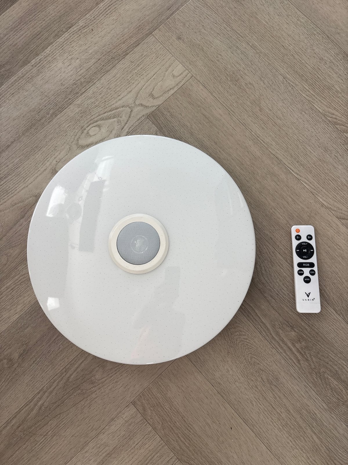 LED Plafondlamp met Bluetooth Speaker en Afstandsbediening, Ophalen, Wit, Overige merken, Met afstandsbediening