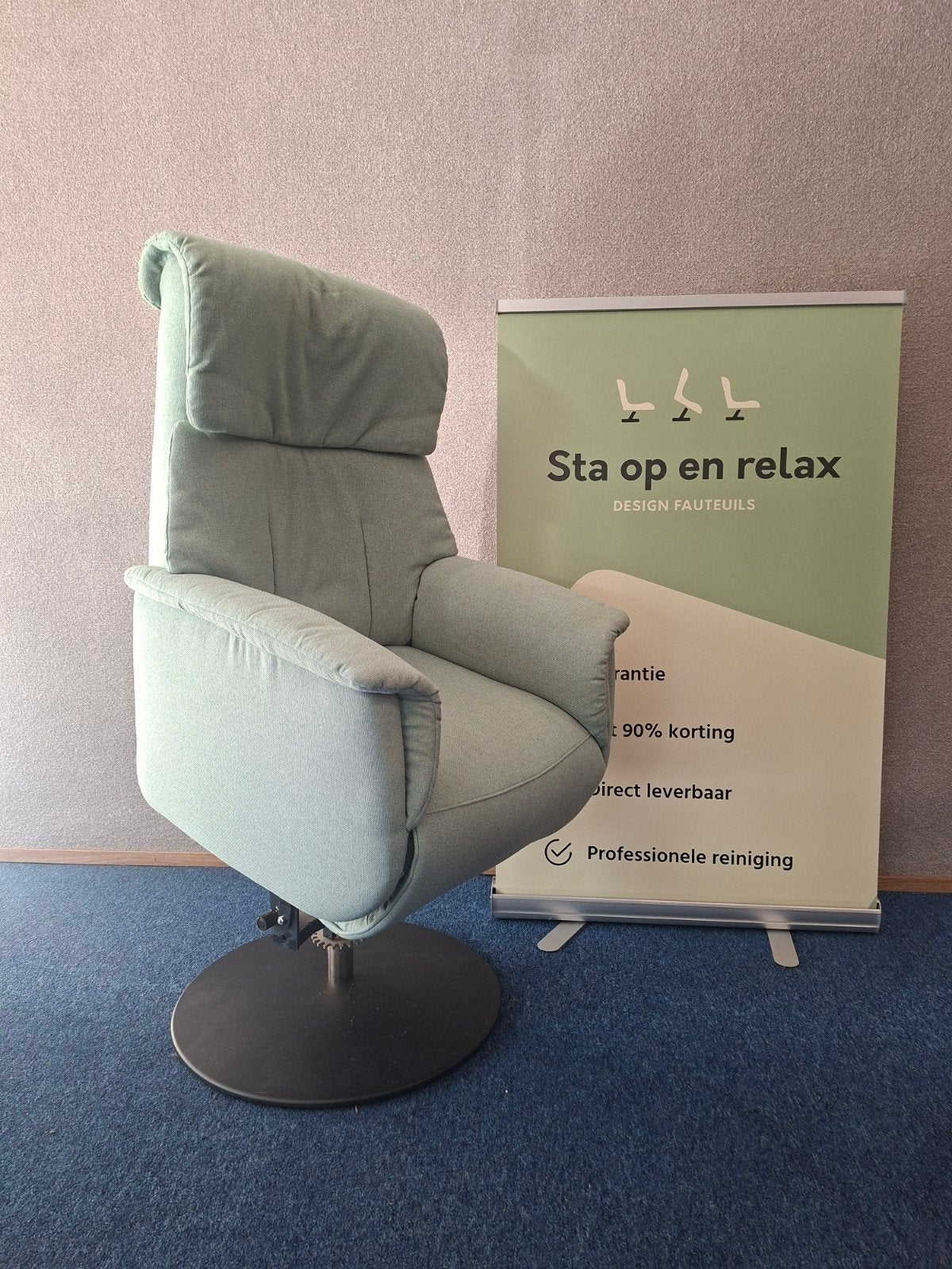 sta op relax fauteuil Prominent ZGAN extra luxe op accu🔋, Sta-op-en-relax, Minder dan 75 cm, Hoofdstraat 60 Schijndel, Ophalen of Verzenden