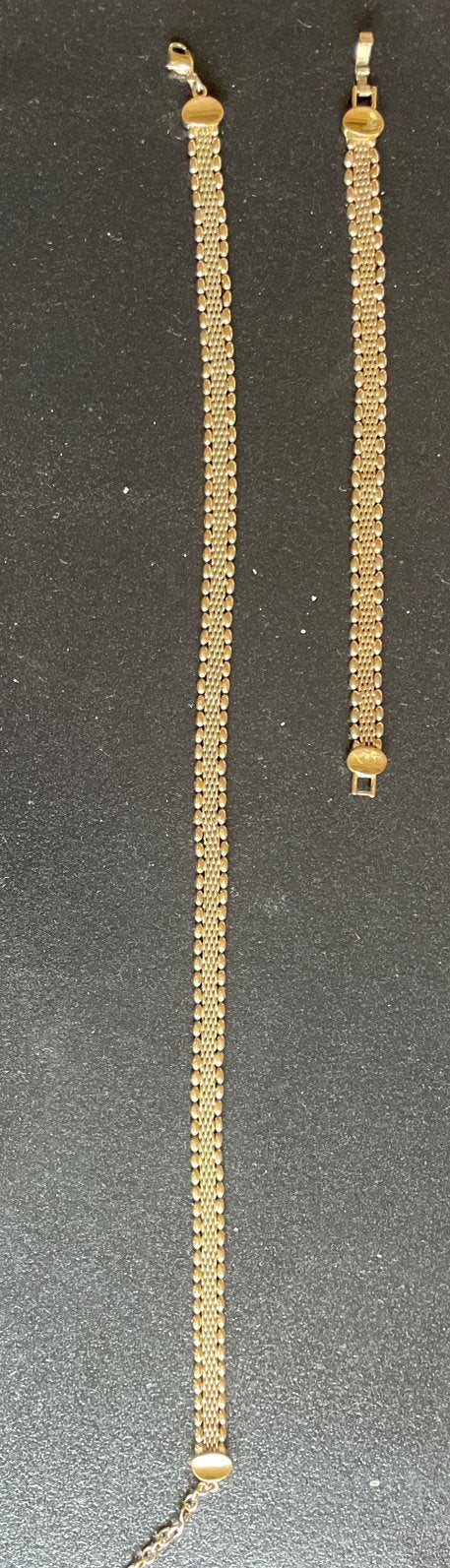 Monet Gouden Ketting en Armband Set, Ophalen, Gebruikt, Goud, Overige materialen