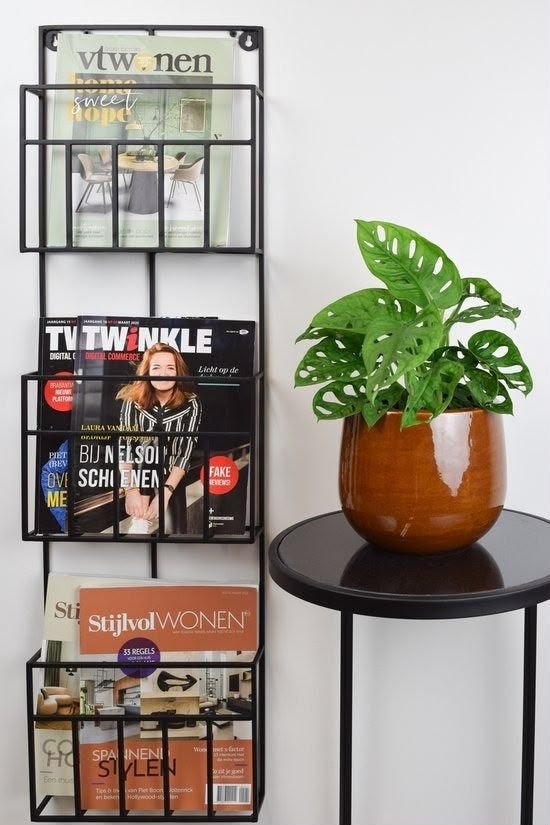 LOFT42 Maggy Tijdschriftenrek - Metaal - Mat Zwart - 3 Vaks, Huis en Inrichting, Woonaccessoires | Krantenbakken en Lectuurbakken